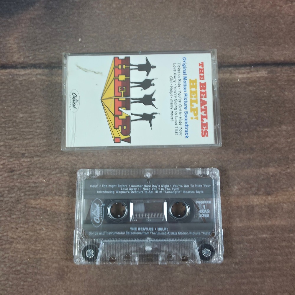 The Beatles Help! Cassette Tape OS Clear Good Original Soundtrack 4XAS-2386